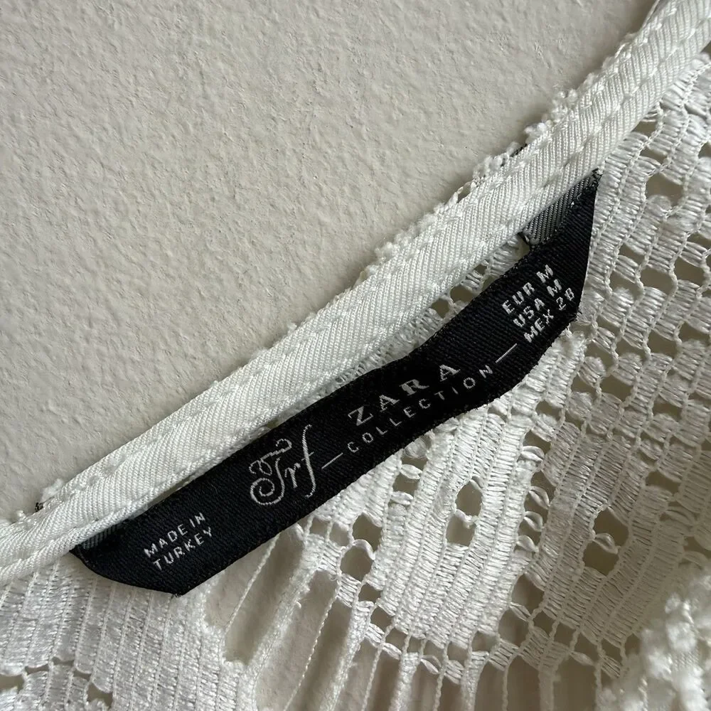 Zara ivory crochet